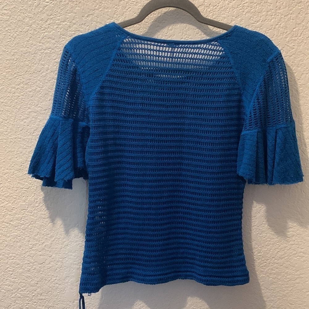Free People Blue Knit Women's Top - Picture 8 of 8